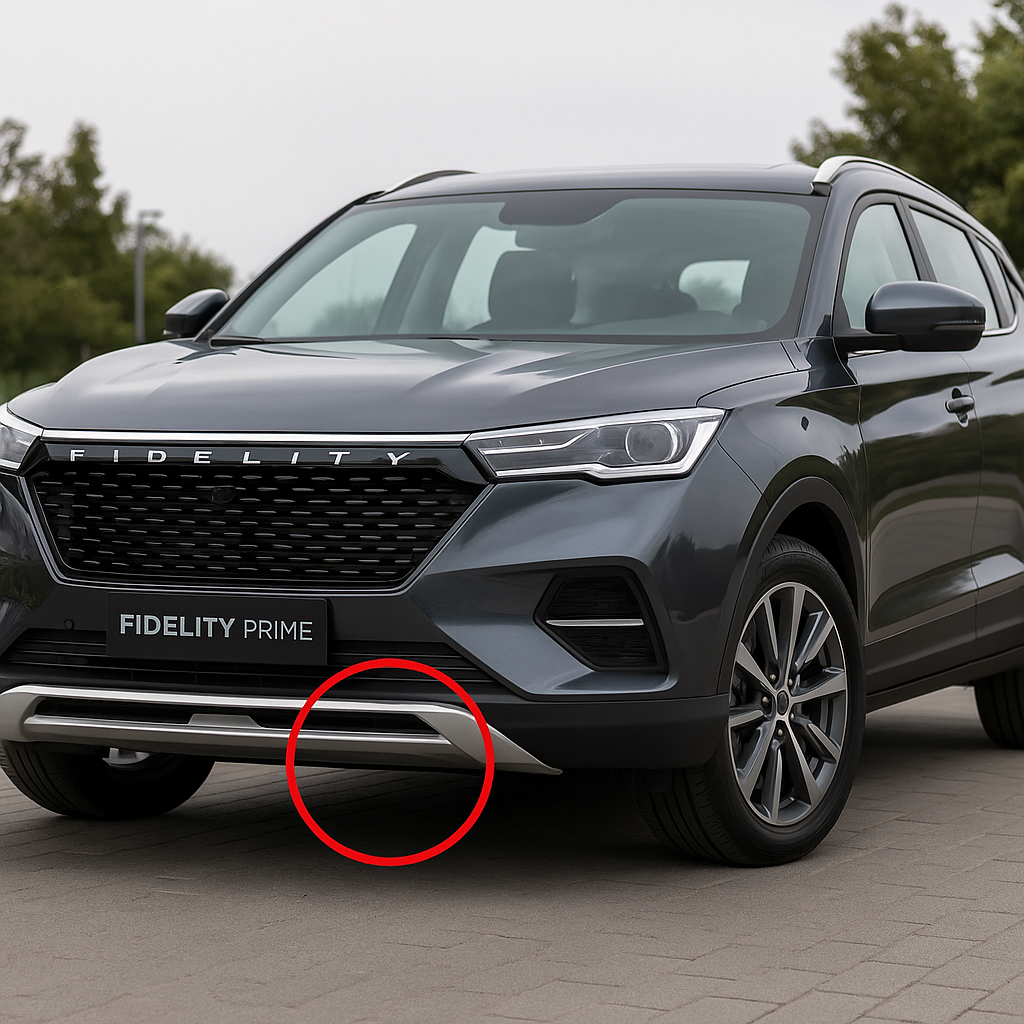 مشخصات دفیوزر نقره‌ ای سپر جلو فیدلیتی پرایم